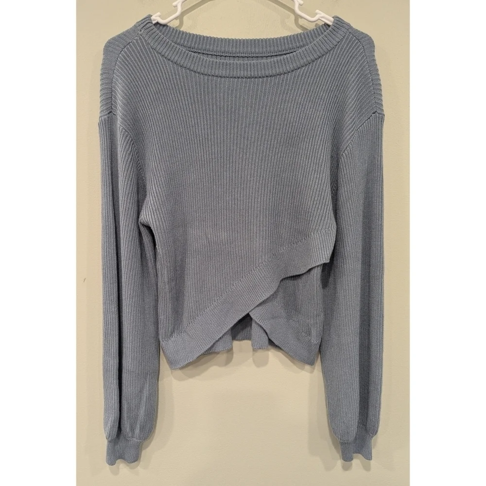 Lululemon Reversible Crossover Sweater In Chambray Size 4